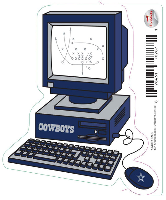 Fan Creations Decal Dallas Cowboys 3in Decal Computer