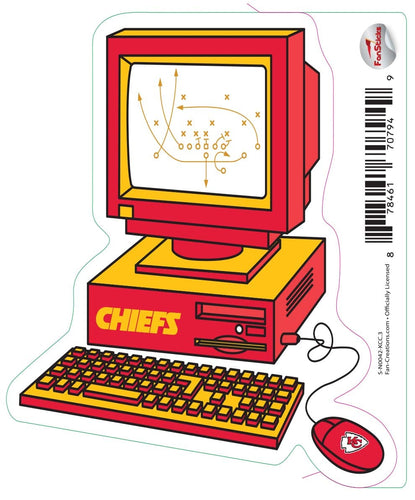 Fan Creations Decal Kansas City Chiefs 3in Decal Computer