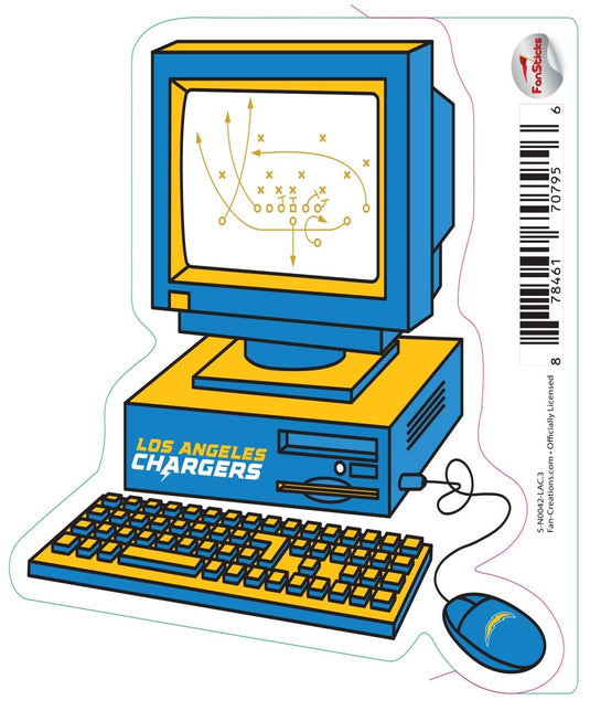 Fan Creations Decal Los Angeles Chargers 3in Decal Computer