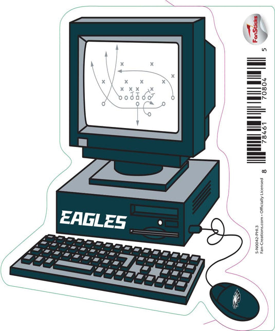 Fan Creations Decal Philadelphia Eagles 3in Decal Computer