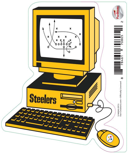 Fan Creations Decal Pittsburgh Steelers 3in Decal  Computer