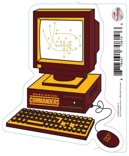 Fan Creations Decal Washington Commanders 3in Decal - Computer