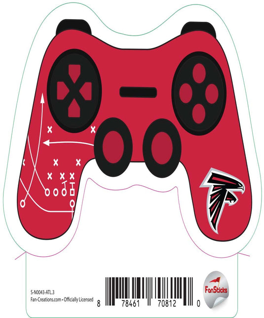 Fan Creations Decal Atlanta Falcons 3in Decal Game Controller