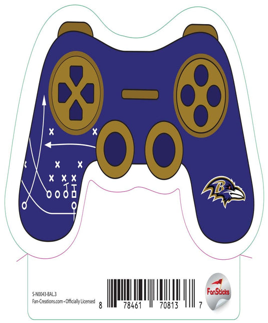 Fan Creations Decal Baltimore Ravens 3in Decal Game Controller