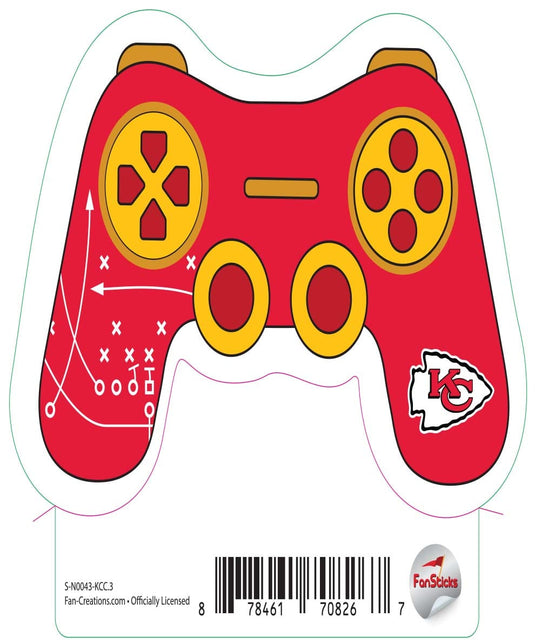 Fan Creations Decal Kansas City Chiefs 3in Decal Game Controller
