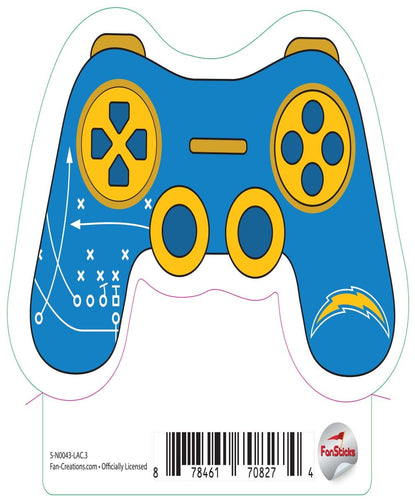 Fan Creations Decal Los Angeles Chargers 3in Decal Game Controller