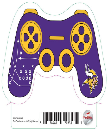 Fan Creations Decal Minnesota Vikings 3in Decal Game Controller