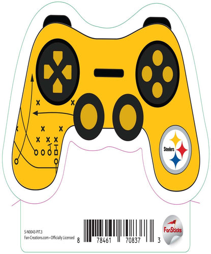 Fan Creations Decal Pittsburgh Steelers 3in Decal  Game Controller