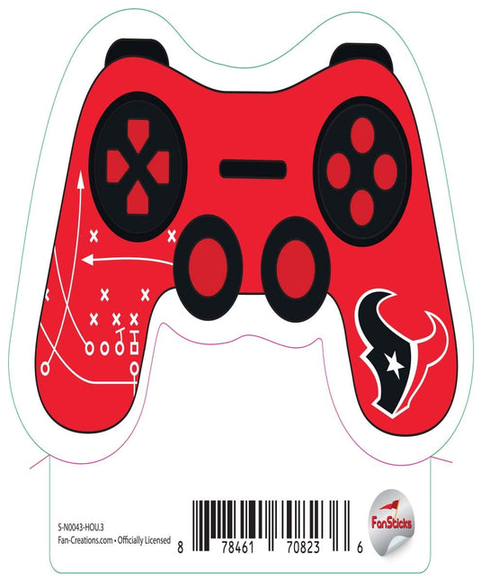 Fan Creations Decal Houston Texans 3in Decal Game Controller