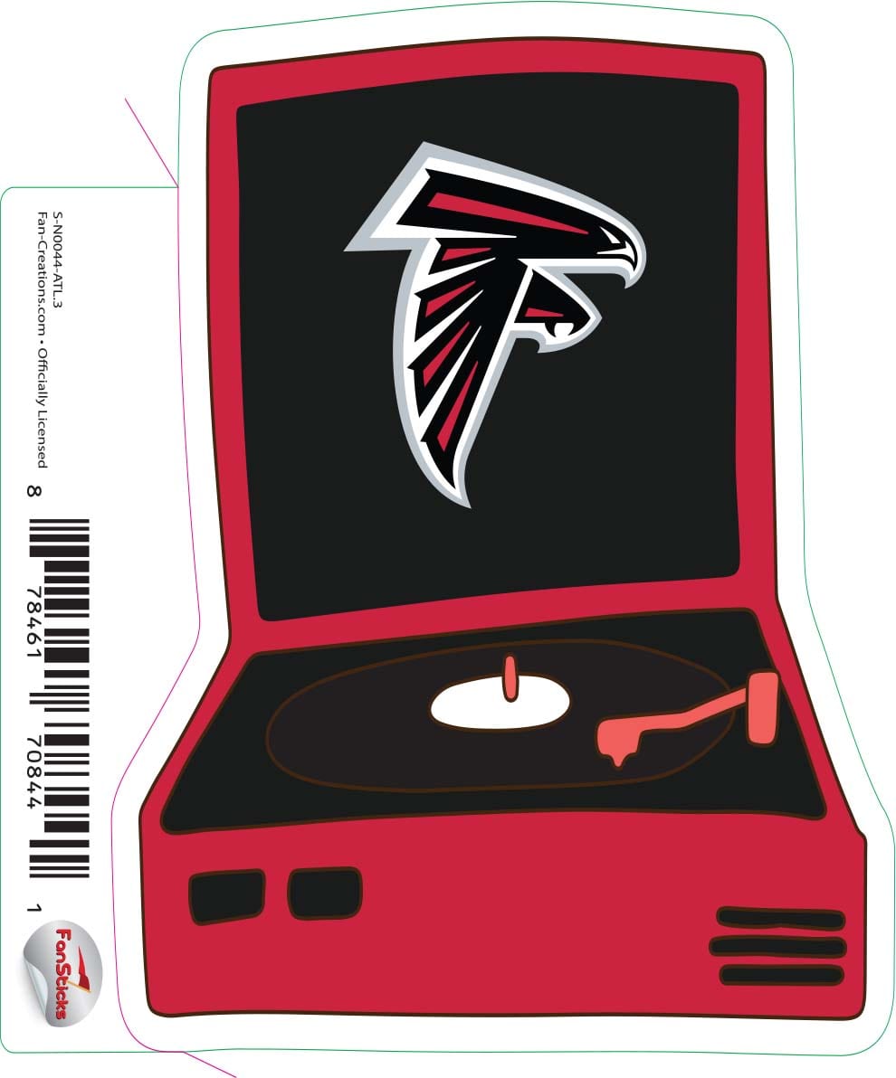 Fanmats Atlanta Falcons Team State Shape Decal Sticker - Vinyl Car Laptop Decal - View #11