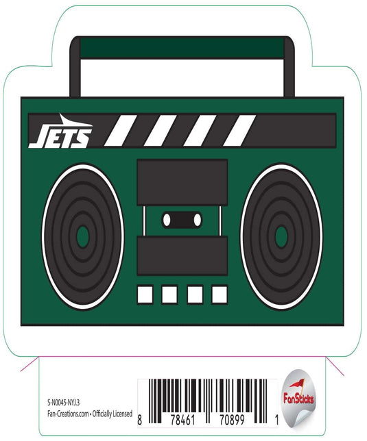 Fan Creations Decal New York Jets 3in Decal Boombox