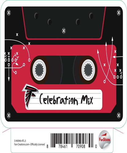 Fan Creations Decal Atlanta Falcons 3in Decal Celebration Mix