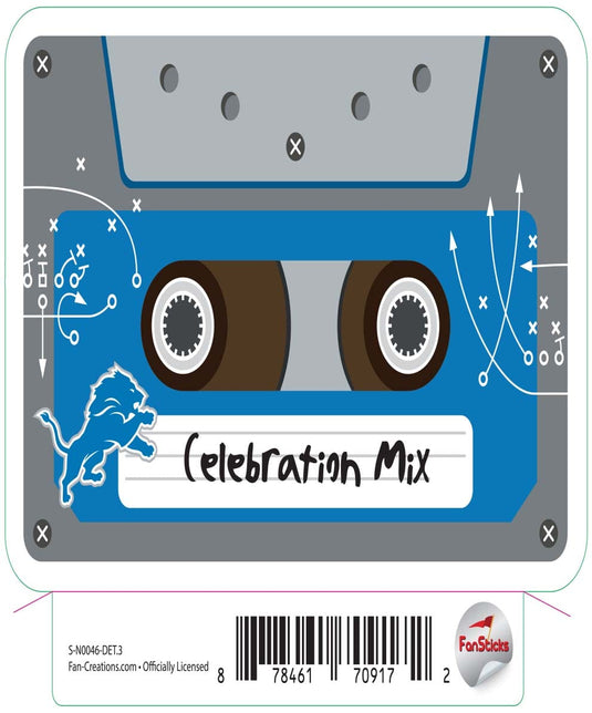 Fan Creations Decal Detroit Lions 3in Decal Celebration Mix