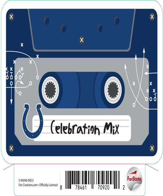 Fan Creations Decal Indianapolis Colts 3in Decal Celebration Mix