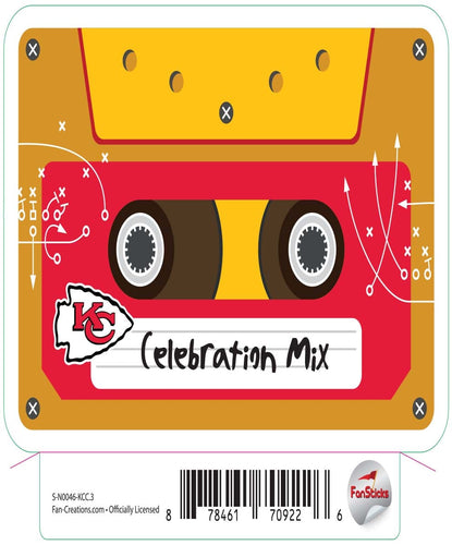 Fan Creations Decal Kansas City Chiefs 3in Decal Celebration Mix