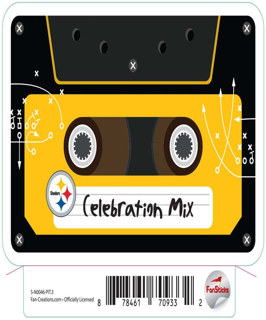 Fan Creations Decal Pittsburgh Steelers 3in Decal Celebration Mix
