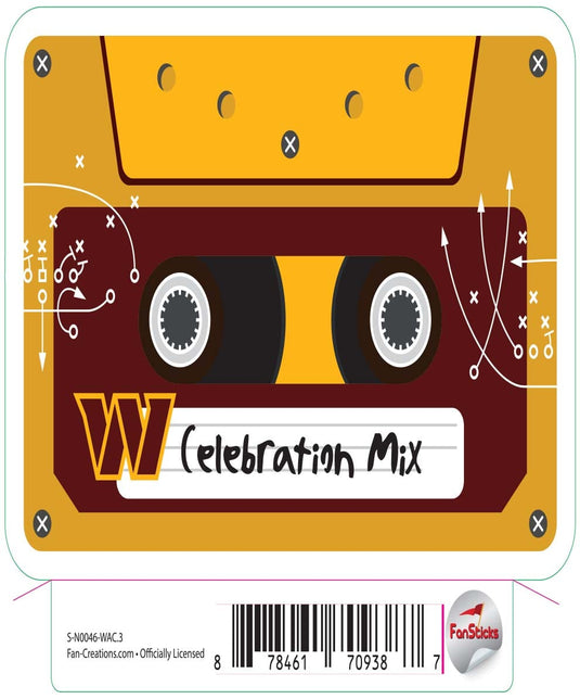 Fan Creations Decal Washington Commanders 3in Decal - Celebration Mix