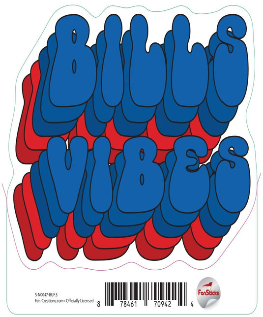 Fan Creations Decal Buffalo Bills 3in Decal Team Vibes