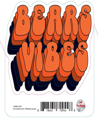Fan Creations Decal Chicago Bears 3in Decal Team Vibes