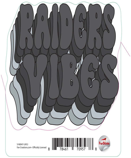 Fan Creations Decal Las Vegas Raiders 3in Decal Team Vibes