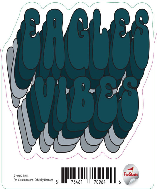 Fan Creations Decal Philadelphia Eagles 3in Decal Team Vibes