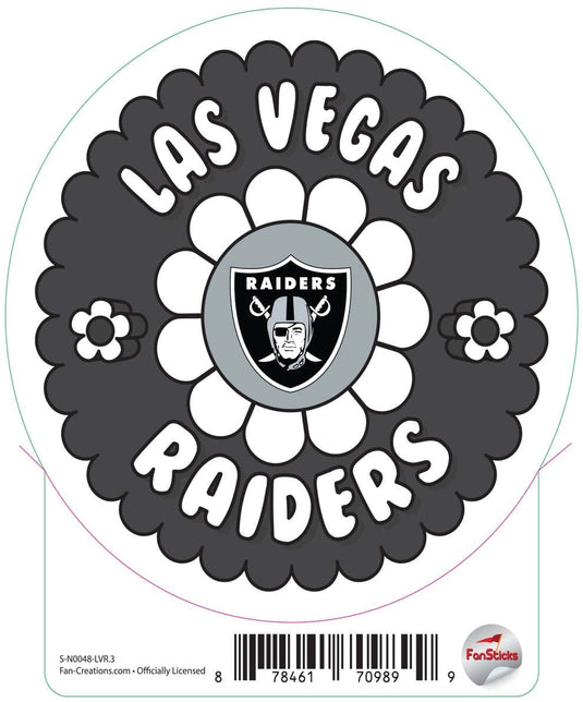Fan Creations Decal Las Vegas Raiders 3in Decal Team Groovy Flower
