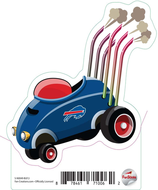 Fan Creations Decal Buffalo Bills 3in Decal Racecar