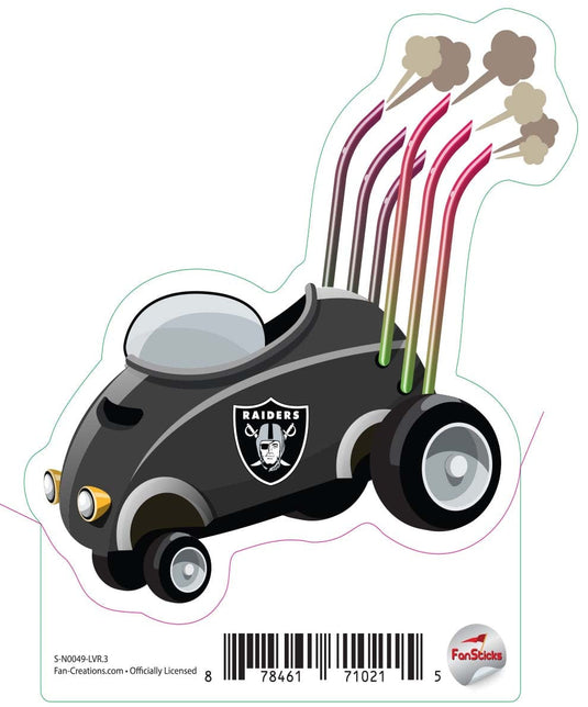 Fan Creations Decal Las Vegas Raiders 3in Decal Racecar