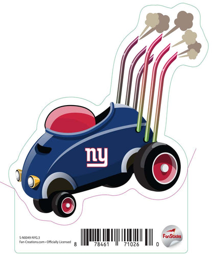Fan Creations Decal New York Giants 3in Decal Racecar
