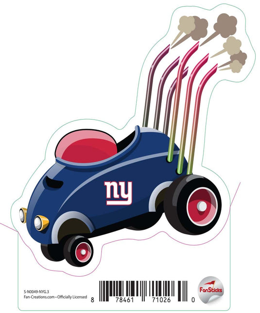 Fan Creations Decal New York Giants 3in Decal Racecar