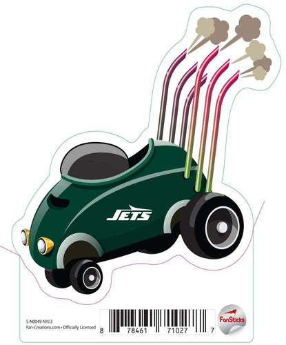 Fan Creations Decal New York Jets 3in Decal Racecar