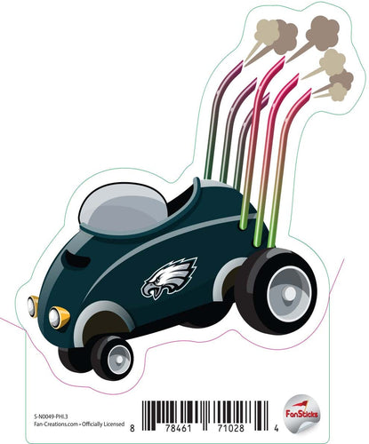 Fan Creations Decal Philadelphia Eagles 3in Decal Racecar