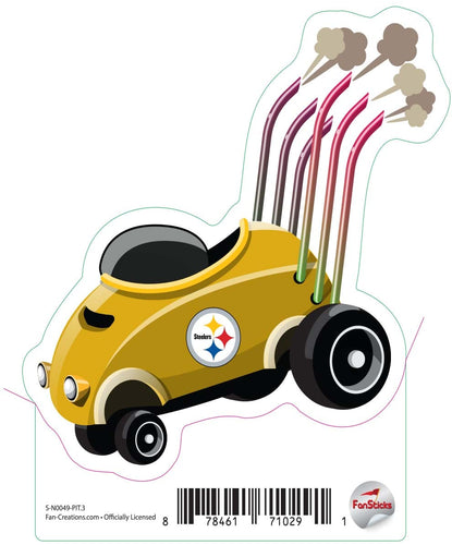 Fan Creations Decal Pittsburgh Steelers 3in Decal  Racecar