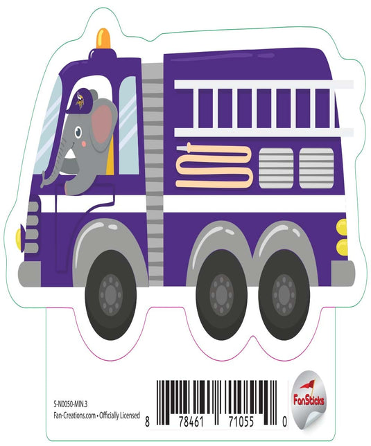 Fan Creations Decal Minnesota Vikings 3in Decal Firetruck