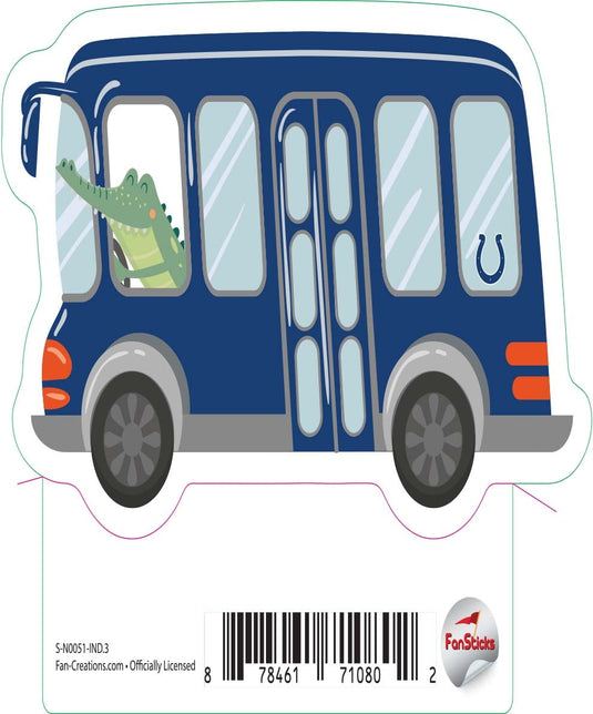 Fan Creations Decal Indianapolis Colts 3in Decal School Bus