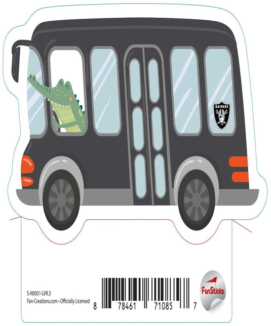 Fan Creations Decal Las Vegas Raiders 3in Decal School Bus