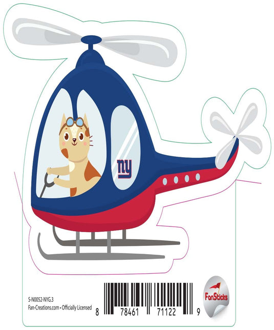 Fan Creations Decal New York Giants 3in Decal Helicopter