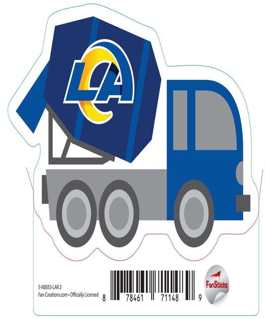 Fan Creations Decal Los Angeles Rams 3in Decal Cement Truck