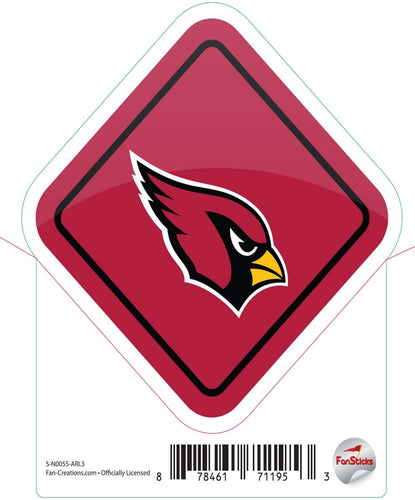 Fan Creations Decal Arizona Cardinals 3in Decal Diamond