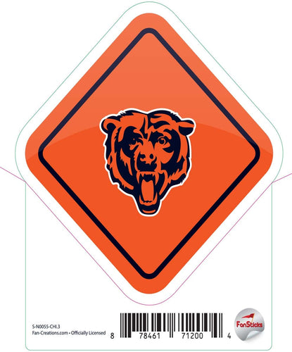 Fan Creations Decal Chicago Bears 3in Decal Diamond Sign