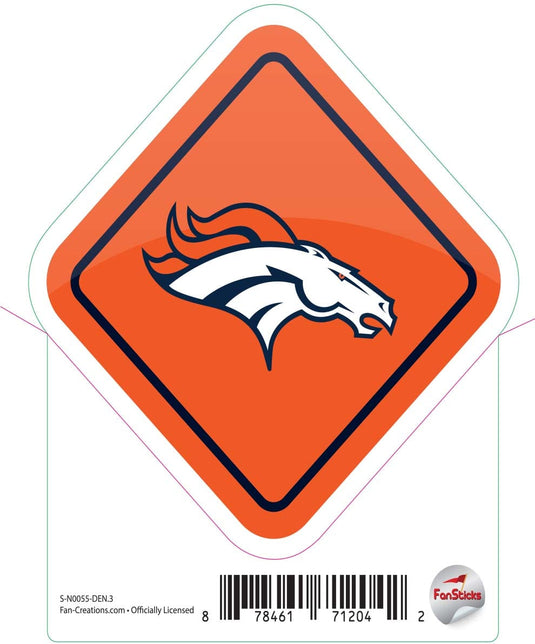 Fan Creations Decal Denver Broncos 3in Decal Diamond