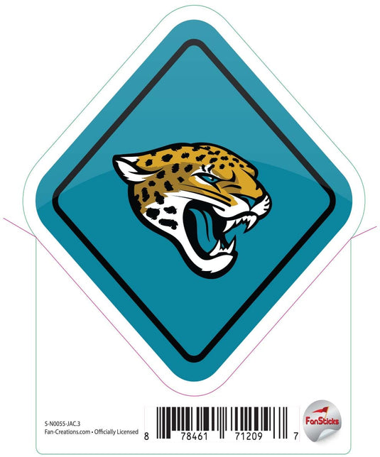 Fan Creations Decal Jacksonville Jaguars 3in Decal Diamond