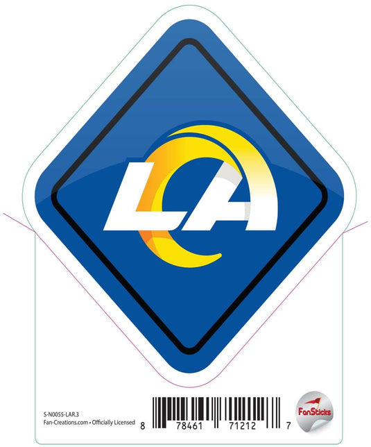Fan Creations Decal Los Angeles Rams 3in Decal Diamond