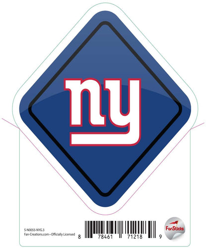 Fan Creations Decal New York Giants 3in Decal Diamond Sign