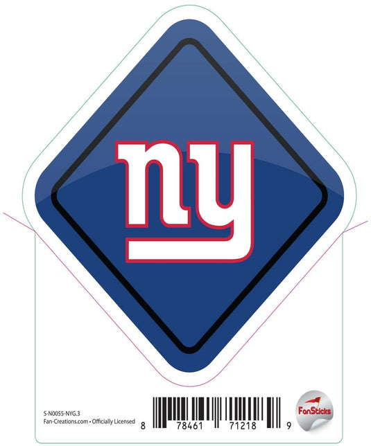Fan Creations Decal New York Giants 3in Decal Diamond Sign