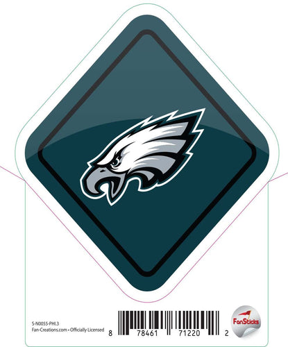 Fan Creations Decal Philadelphia Eagles 3in Decal Diamond Sign