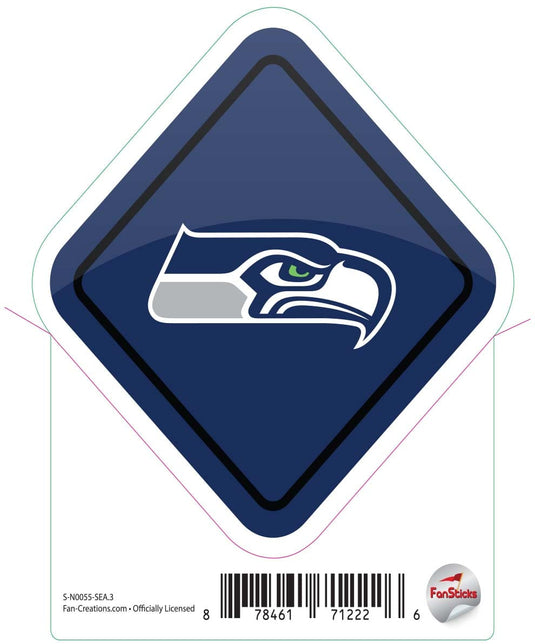Fan Creations Decal Seattle Seahawks 3in Decal - Diamond Sign