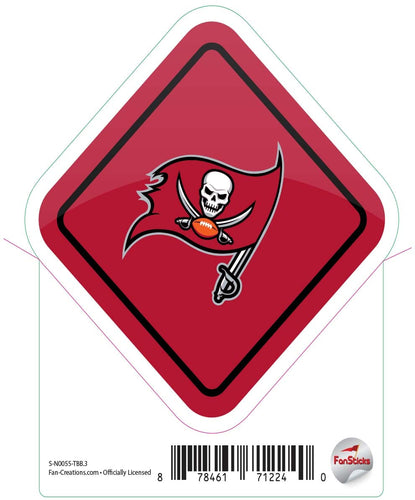 Fan Creations Decal Tampa Bay Buccaneers 3in Decal - Diamond Sign