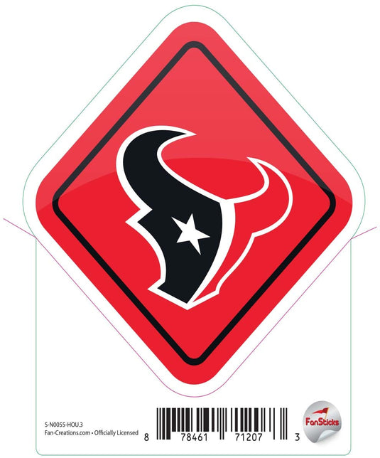 Fan Creations Decal Houston Texans 3in Decal Diamond