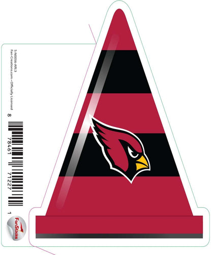 Fan Creations Decal Arizona Cardinals 3in Decal Cone